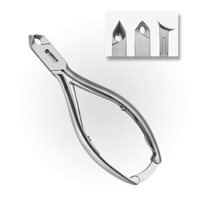 OFERTA ESPECIAL: Cortaúñas Profesional GORAYA GERMAN CUTICLE NAIL de Acero Inoxidable 5 en 1 con Doble Resorte, Tamaño 12cm, Tamaño de Mandíbula 17mm, Aprobado por CE e ISO - Product Image 1