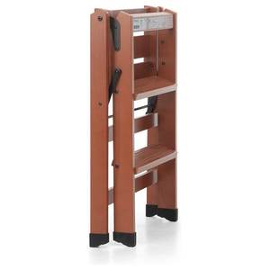 TIALZO Walnut 348106 Wooden <b>Step</b> <b>Stool</b> (3 <b>Steps</b>) for Foppapedretti Premium Ladder Product - Product Image 2