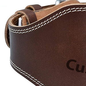 Diseño Premium personalizado gimnasio entrenamiento cuero de vaca 2025 nueva llegada diseño superior hebilla cinturón de levantamiento de pesas - Product Image 5