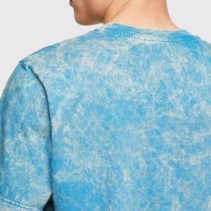 T-Shirt Vintage lourd de haute qualité pour hommes garçons Logo privé conception de pierre lavée à l'acide 100% coton en gros Streetwear - Product Image 3