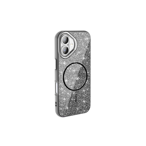Coque de protection Netzy Luxury Sparkling SAFA Okso compatible MagSafe, étui pailleté pour iPhone 16 Plus, silicone One Plus Nord - Product Image 1