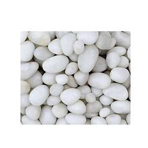 Jardín pulido Piedra De Guijarro blanco natural Guijarro blanco para jardines Precios Grava blanca para jardín - Product Image 2
