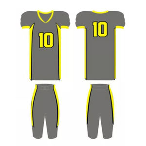 Ensemble d'uniformes de football unis à manches courtes pour hommes Hauts de football américain Maillot de football américain - Product Image 3