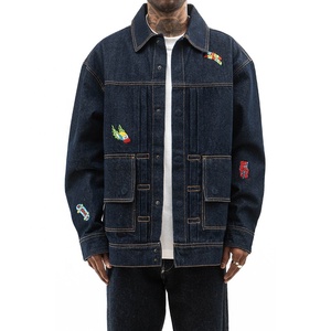 2026 Men Patchwork <b>Jeans</b> Jacket Low MOQ Men Patchwork <b>Jeans</b> Jacket New Arrival Men Patchwork <b>Jeans</b> Jacket - Product Image 1