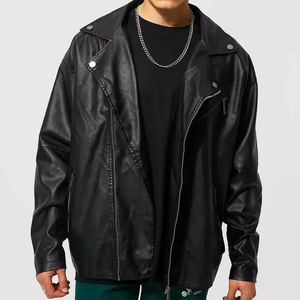 Blouson en cuir pour homme, coupe-vent, style motard, vêtements de moto, fabrication OEM, vente en gros par ZOHAN CREATIONS - Product Image 1