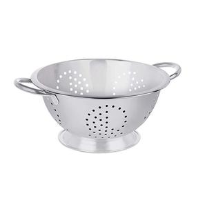 High Quality Solid Handles Self Draining Solid Ring Base Stainless Steel Colander Strainer Handcrafted Modern Colander - Product Image 3