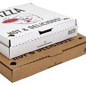 Cajas de Pizza Deliciosas y Resistentes, Impresas en Papel Kraft, con Laminado Brillante o Mate, Grabado en Relieve, Materiales Reciclados, Forma Personalizable, Acabado Mate - Product Image 2