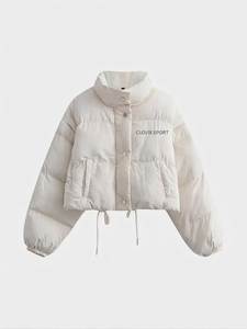 High Quality <b>Puffer</b> <b>Jacket</b> <b>Cropped</b> Fit Women’s Winter <b>Jacket</b> Custom Streetwear - Product Image 3