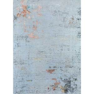 พรมไหมพรมและไหมไผ่ถักมือสีน้ำเงิน คาวี รุ่น Unstring Srb(702) ลายแบบนามธรรม สำหรับใช้ในบ้าน - Product Image 1