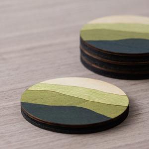 Posavasos de Madera de Lujo Hechos a Mano con Grosor Personalizado, Nuevo Diseño para Hoteles y Restaurantes, para Servir Té y Bebidas - Product Image 4
