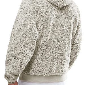 Sweat à capuche personnalisable pour homme, 100 % coton, molleton épais et lourd, coupe régulière, coupe-vent, écologique, haute qualité, hiver - Product Image 6