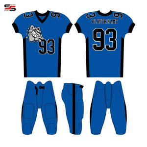 Respirant séchage rapide grande taille court été personnalisé équipe Sublimation sport sur mesure adulte et enfant uniformes de Football américain - Product Image 5