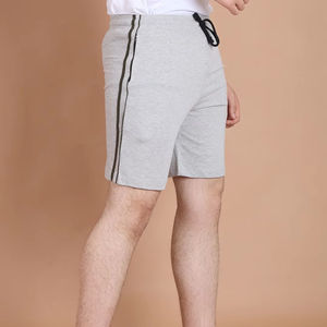 Pantalones cortos informales de verano para hombre, suaves, cómodos, transpirables, de punto, cintura media, diseño de Bermudas sólidas, cintura elástica, venta al por mayor - Product Image 1
