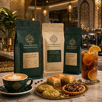 AT PACK USA en Stock, Paquete de 10 Bolsas para Granos de Café de 8oz/12oz/16oz, Personalizables, con Válvula de Desgasificación, Material MOPP/VMPET/PE, Muestras Gratis