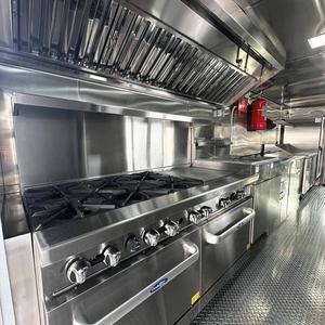 รถเทรลเลอร์ขายอาหารข้างถนนแบบเคลื่อนที่ได้รถขายไอศครีมสแตนเลสแบบเคลื่อนที่ได้มีห้องครัวเต็มรูปแบบ - Product Image 2