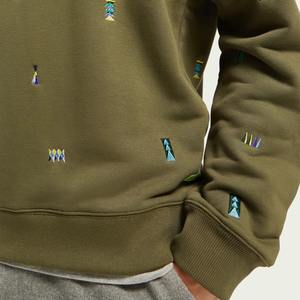 Sweat-shirt d'hiver pour homme, décontracté, doublé, à capuche, broderie 3D, 100% coton, polaire, respirant, écologique, adultes, 2026 - Product Image 5