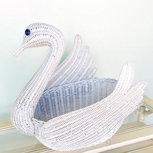 Cesta decorativa de cisne tejida a mano, elegantes cestas de ratán, nuevo diseño, contenedores de almacenamiento con forma de animal - Product Image 3