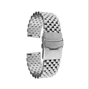 Bracelet en métal GD226, acier inoxydable de haute qualité, 20-22 mm, réglable, étanche, respirant, unisexe, luxe, mode, argent, logo personnalisé - Product Image 1
