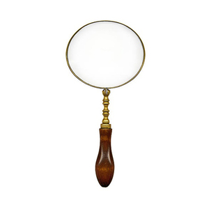 Magnifying <b>Glass</b> with Brass Handle Handheld Magnifying <b>Glass</b> Lens Antique Magnifier <b>Reading</b> Inspection Coin - Product Image 3