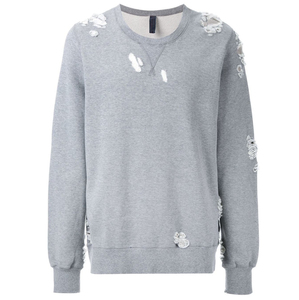 Rapide chaud vêtements d'hiver hommes décontracté Streetwear vêtements détresse broderie Logo entièrement personnalisé sweats thermique hommes sweat - Product Image 3