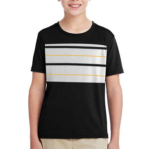 Printemps été couleur personnalisée hommes T-Shirts 100% coton tissu peigné lettre motif séchage rapide manches courtes - Product Image 5