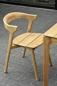 Chaise de salle à manger moderne en bois d'acacia capitonnée pour la maison, le bureau, le bar à domicile et l'appartement, meubles écologiques faits à la main, vente en gros - Product Image 3