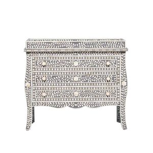 Mesa de consola de madera de diseño antiguo de lujo moderno, muebles con incrustaciones de hueso apilables para comedor, dormitorio, decoración del hogar, venta al por mayor - Product Image 2