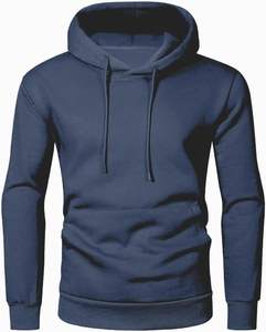 Streetwear à capuche hommes épais marine polaire coton surdimensionné pull sweat goutte épaule chaud personnalisé hiver mode ajustement - Product Image 5