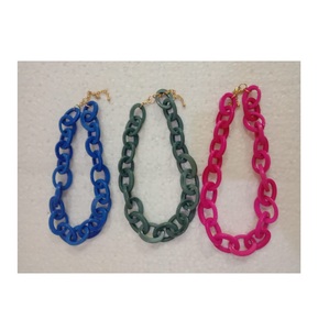 Collier de chaîne en résine époxy de Style populaire pour fille fête Ware anniversaire de mariage de haute qualité pour fête porter collier en résine - Product Image 1