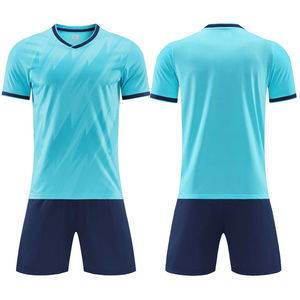 Uniformes Deportivos con Cuello en V, 100% Poliéster, Impresión Personalizada por Transferencia de Calor, Uniformes de Fútbol para Equipos, Camisetas de Entrenamiento de Fútbol - Product Image 1