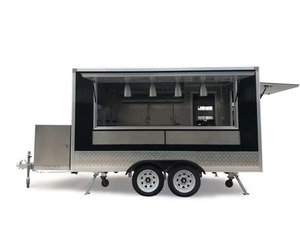 Mobile Kitchen <b>Trailer</b> Stainless Steel Rust Resistant Restaurant on <b>Wheels</b> Food Truck Pizza Vending Popsicle Food Vending Trucks - Product Image 6