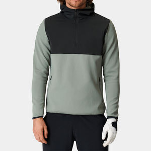 เสื้อฮู้ดกอล์ฟและสเวตเตอร์มีซิปสองกระเป๋าจิงโจ้แบบมีซิปต่อกันโลโก้ออกแบบได้ตามต้องการสำหรับผู้ชาย - Product Image 4