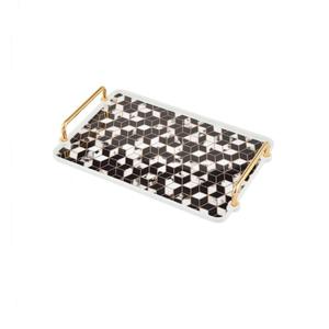 Ensemble moderne de 2 plateaux de service, design attrayant, hôtel, maison, restauration, plateau de service en aluminium avec finition émaillée, nourriture - Product Image 3