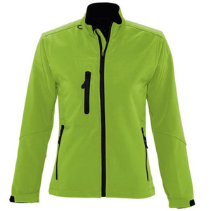 La mejor calidad Absinth Green, la última chaqueta Softshell transpirable para mujer, mangas completas y chaquetas a prueba de viento para correr al aire libre para mujer - Product Image 4