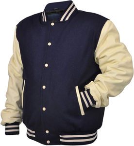 Último estilo unisex transpirable invierno lana piel de oveja botón decoración sublimada moda CollegeBaseballjacket para hombres - Product Image 2