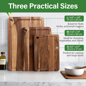 Tablas <span class=keywords><strong>de</strong></span> <span class=keywords><strong>Cortar</strong></span> <span class=keywords><strong>de</strong></span> Madera <span class=keywords><strong>de</strong></span> Acacia al por Mayor, Tablas <span class=keywords><strong>de</strong></span> <span class=keywords><strong>Cortar</strong></span> Grandes <span class=keywords><strong>de</strong></span> Madera Maciza para Carne, Queso, Frutas y Verduras - Product Image 4