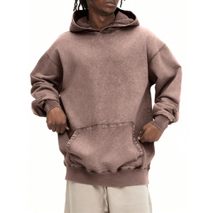 Wholesale 500gsm Unisex 100% Cotton <b>Hoodies</b> <b>Men</b> Pullover High Quality Blank <b>Oversized</b> <b>Fleece</b> Custom Puff Printing <b>Men's</b> <b>Hoodies</b> - Product Image 3