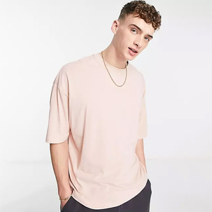 เสื้อท่อนบน100% ทำจากผ้าฝ้ายฤดูร้อนของผู้ชายเสื้อโอเวอร์ไซส์ลำลองแห้งเร็วระบายอากาศใช้ในยิมดีไซน์ไหล่ตก - Product Image 6