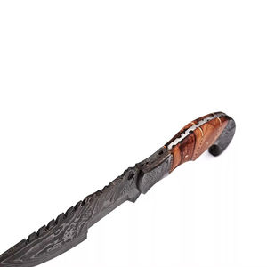 Cuchillo de Supervivencia Multifuncional de Acero de Damasco para Camioneros, Hoja Fija, Precio de Mayoreo, OEM - Product Image 5