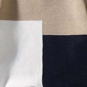 Logo personnalisé de haute qualité couleur unie bloc col rond pulls pour hommes personnalisé tricoté coton matériel pull respirant - Product Image 2