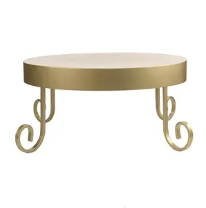 Kue Emas Berdiri Marmer Atas Desain Baru Bulat Logam Kue Pernikahan Berdiri Dekoratif Berdiri Emas untuk Pernikahan Grosir Kue Pemegang