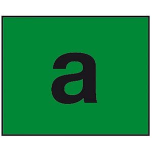 Étiquette autocollante en papier vert lavable pour prix, format 500x400mm, pour étiqueteuses - Product Image 1