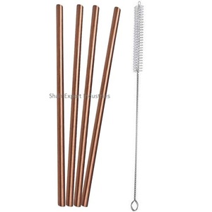 Paja de cobre puro para bebidas rectas, paja de mula de Moscú, Pajita de cobre puro para bebidas de cóctel, Pajita de buena calidad - Product Image 3