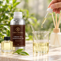 Huile Essentielle de Thé Vert Rafraîchissante Premium, Huile de Diffusion d'Arômes Frais à Base de Feuilles de Camellia Sinensis, Savon et Bougie en Gros