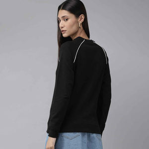 Sweatshirts Femme Premium Logo O Neck Sweatshirts 100% Coton Blank Sweatshirts Femme - Product Image 5