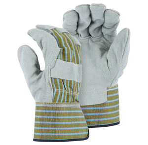 EN420 Certified 10 Inch Heavy Duty Split Leather Work Gloves Men Comfortable Cotton Lined Industrial Construction Nitrile - Product Image 3