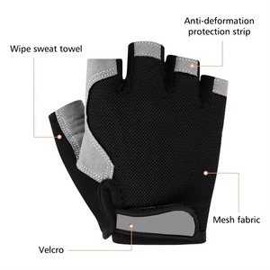 Guantes de Ciclismo para Entrenamiento Físico, Medios Dedos, Ligeros, Acolchados, Resistentes a los Golpes, para Ciclismo al Aire Libre, Guantes de Bicicleta de Montaña en Venta - Product Image 2