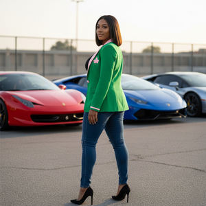 Alpha grec personnalisé en gros |   Kapa |   Veste de costume respirante brodée Alpha Soror Clothing Sorority, veste de costume d'affaires - Product Image 6