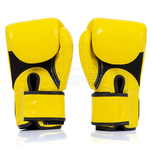 2023 Custom Made High Quality Breathable Lightweight Pakistani Leather Men's Boxing <b>Gloves</b> for Martial Arts-<b>Silver</b> Sea Sports - Product Image 4