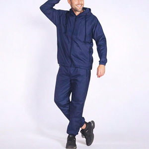 Contrast Color Sports Wear Custom Logo Men Casual <b>Jogger</b> Set Two Piece Set <b>Nylon</b> Polyester Male Cargo Windbreaker Tracksuit - Product Image 6